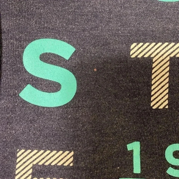 Men’s Blue Stonewashed Zip Up Hoodie‎ Sweatshirt Size L - Picture 5 of 7